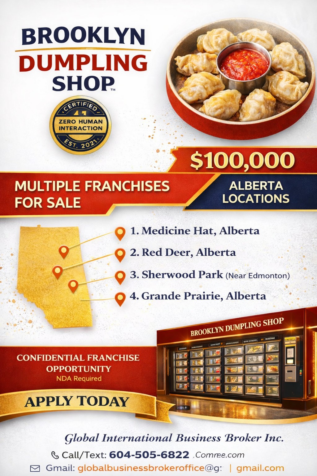 Brooklyn Dumpling Shop in Alberta Locations Available